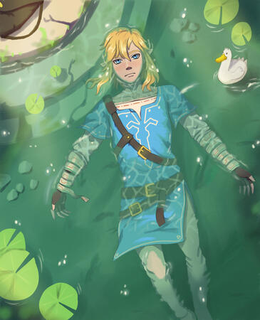 Link in Water